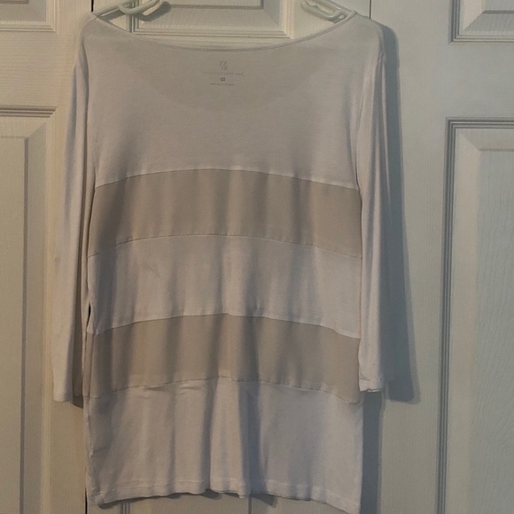 New York and Co. White casual shirt - Picture 4 of 4